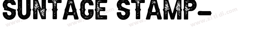Suntage Stamp字体转换